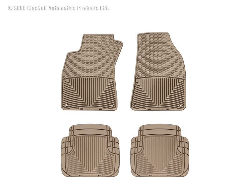 Picture of WeatherTech 95-11 Audi A6/S6 Front and Rear Rubber Mats - Tan