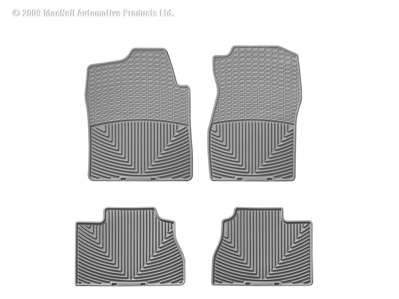 Picture of WeatherTech 07 Chevrolet Silverado Front and Rear Rubber Mats - Grey