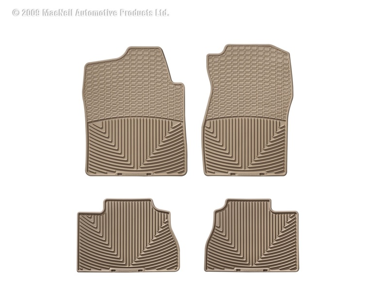Picture of WeatherTech 07 Chevrolet Silverado Front and Rear Rubber Mats - Tan