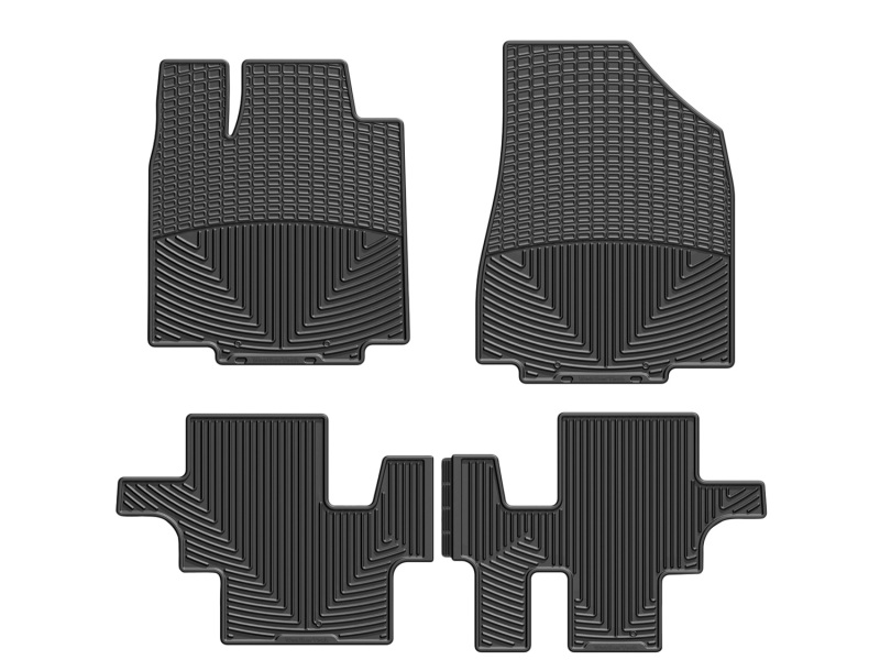 Picture of WeatherTech 13+ BMW 7-Series Front and Rear Rubber Mats - Black