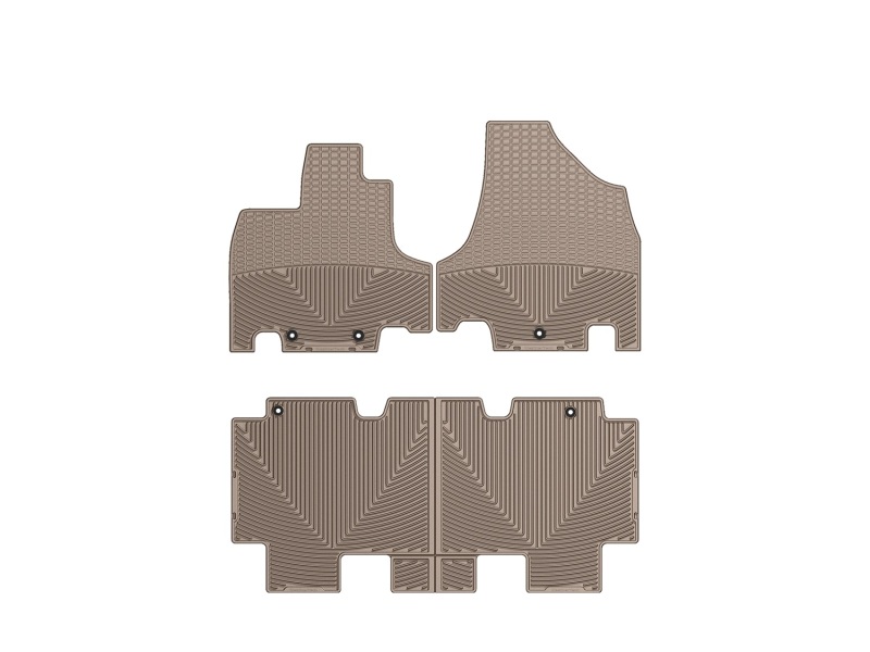 Picture of WeatherTech 11+ Honda Odyssey Front and Rear Rubber Mats - Tan