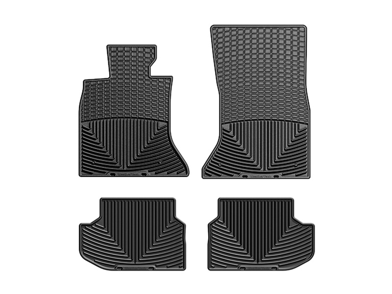 Picture of WeatherTech 14+ BMW 5-Series Front and Rear Rubber Mats - Black