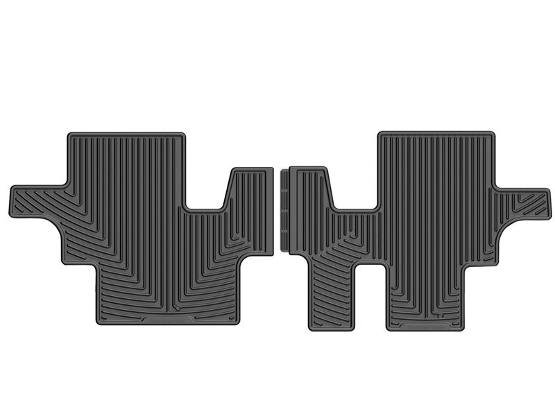 Picture of WeatherTech 11+ Ford Explorer Front/Rear/and Rear Rubber Mats - Black