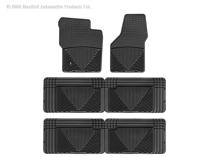 Picture of WeatherTech 00-05 Ford Excursion Front/Rear/and Rear Rubber Mats - Black