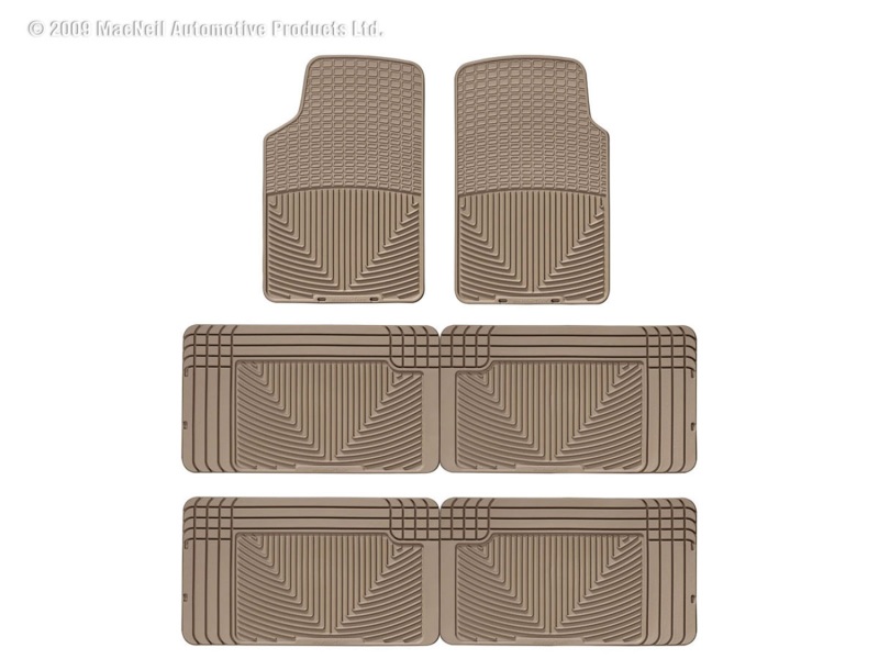 Picture of WeatherTech 80-93 Volkswagen Vanagon Front/Rear/and Rear Rubber Mats - Tan