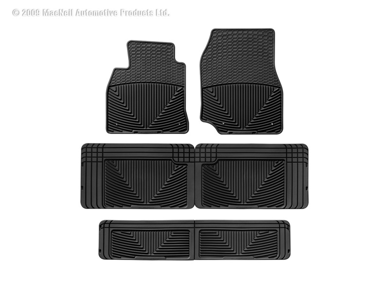 Picture of WeatherTech 98-07 Lexus LX470 Front/Rear/and Rear Rubber Mats - Black