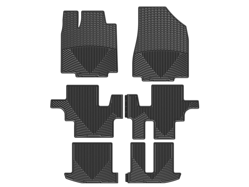 Picture of WeatherTech 13+ Infiniti JX Front/Rear/and Rear Rubber Mats - Black
