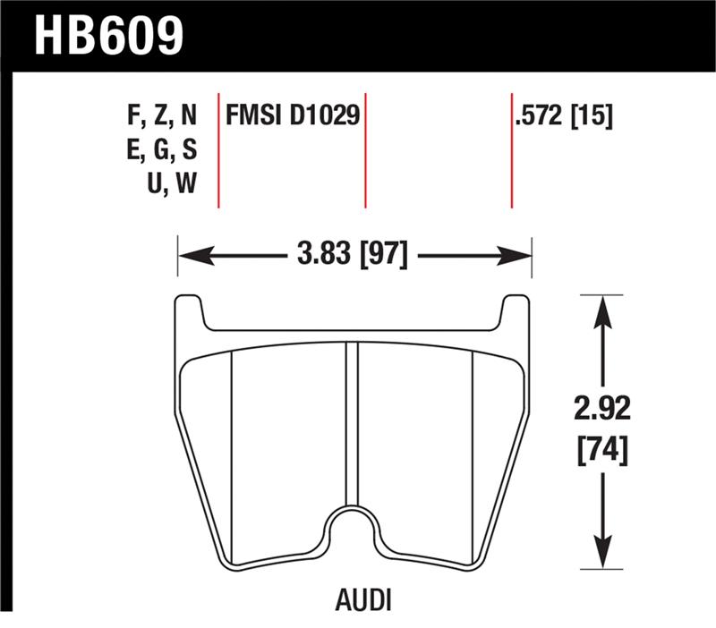 Picture of Hawk Performance HAWK DTC-60 Brake Pad Sets - HB609G.572