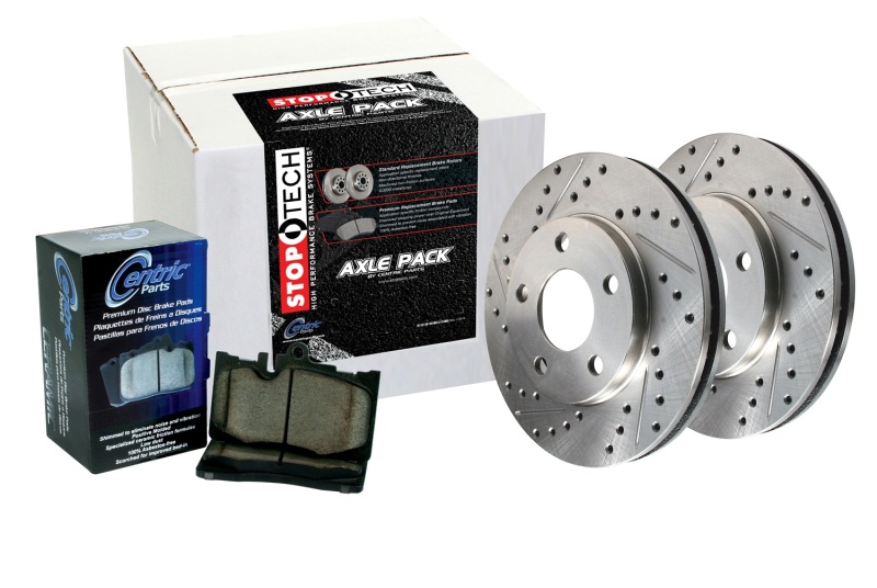 Picture of Sport Axle Pack; Slotted and Drilled; Rear Brake Kit with Brake lines