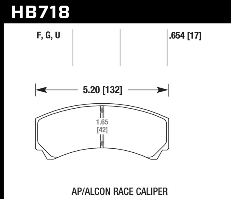 Picture of Hawk Performance HAWK DTC-30 Brake Pad Sets - HB718W.654