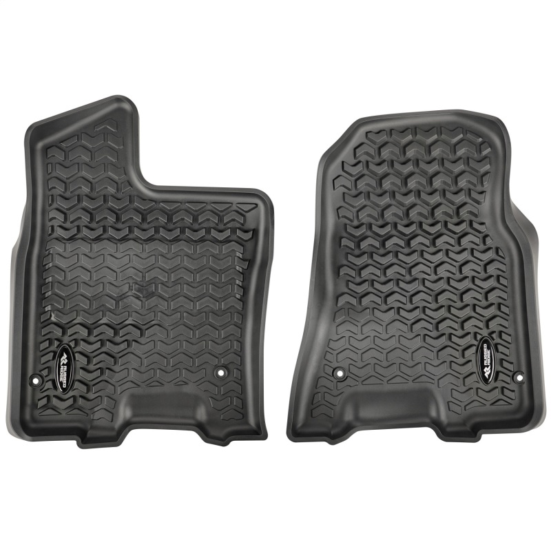 Picture of Rugged Ridge RUG Floor Liners-Black Front Floor Mats - 82903.13
