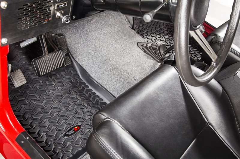 Picture of Rugged Ridge RUG Floor Liners-Black Floor Mats - 12920.21
