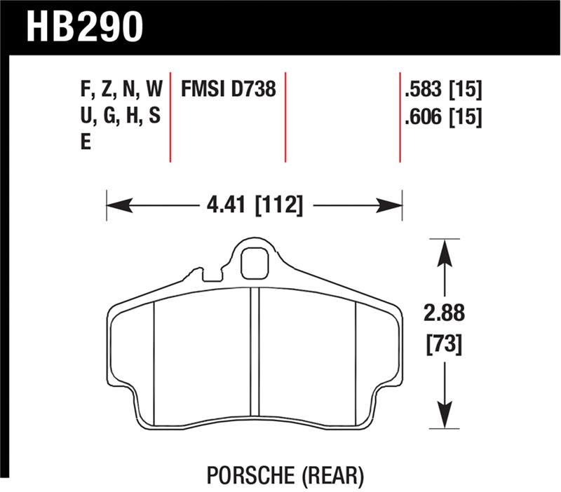 Picture of Hawk Performance HAWK DTC-70 Brake Pad Sets - HB290U.606