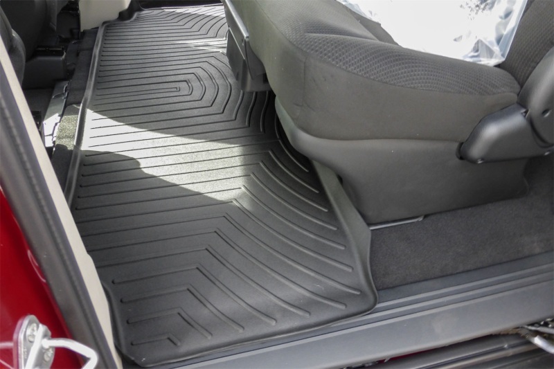 Picture of WeatherTech WT FloorLiner-Rear-Blk Floor Mats - 440272