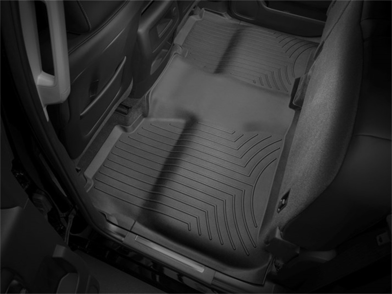 Picture of WeatherTech WT FloorLiner-Rear-Blk Floor Mats - 445422