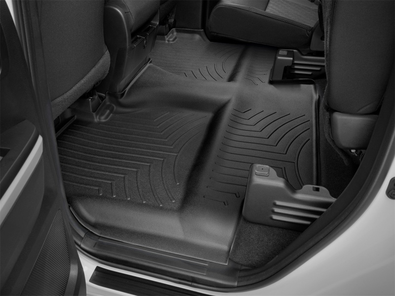 Picture of WeatherTech WT FloorLiner-Rear-Blk Floor Mats - 440939
