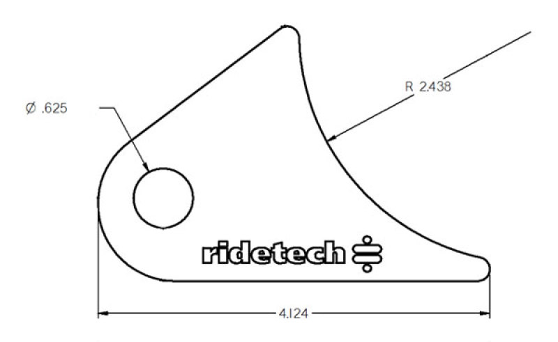 Picture of Ridetech RID Tabs-Rear Axle Suspension Arms & Components - 90000144
