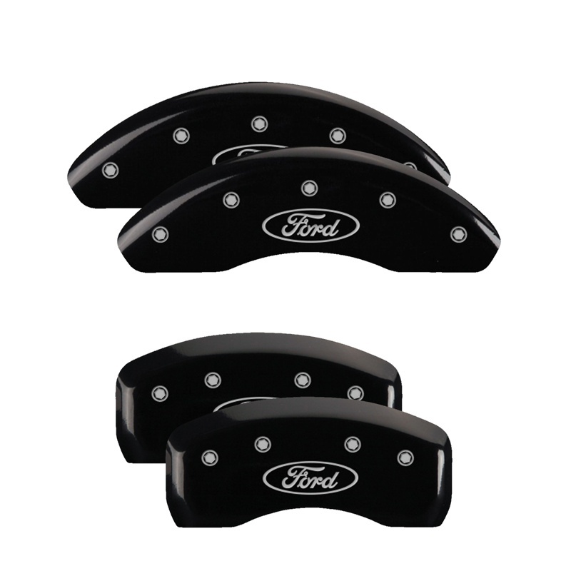 Picture of MGP Caliper Covers 4 Logo Front - 10255SFRDBK