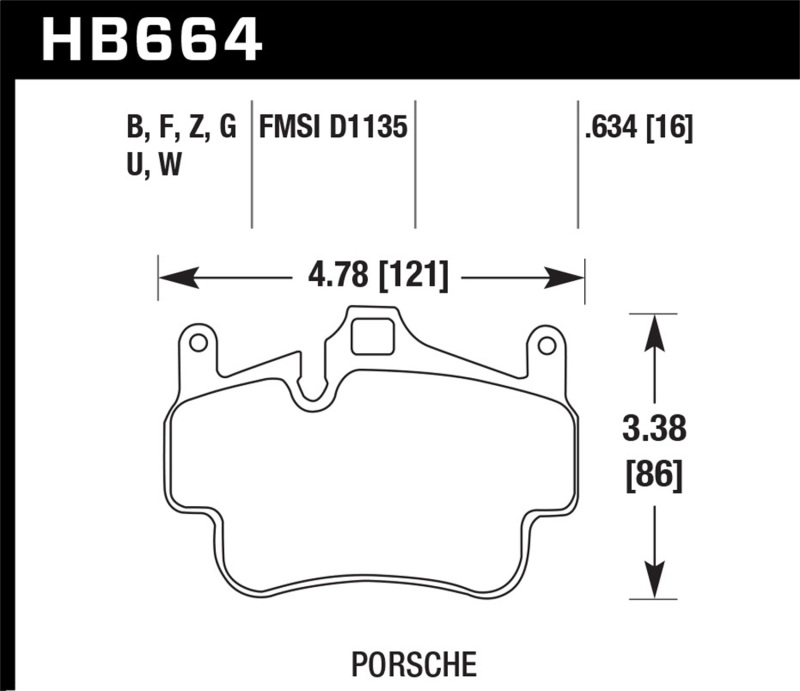 Picture of Hawk Performance HAWK ER-1 Brake Pad Sets - HB664D.634