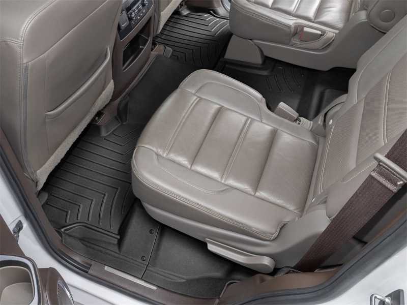 Picture of WeatherTech WT FloorLiner-Rear-Blk Floor Mats - 446070IM