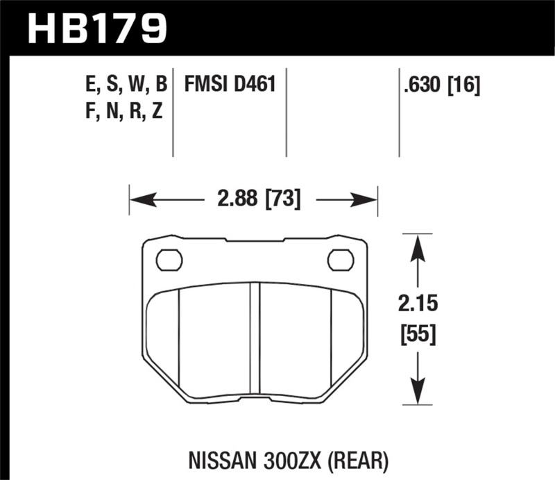 Picture of Hawk Performance HAWK Ceramic Brake Pad Sets - HB179Z.630