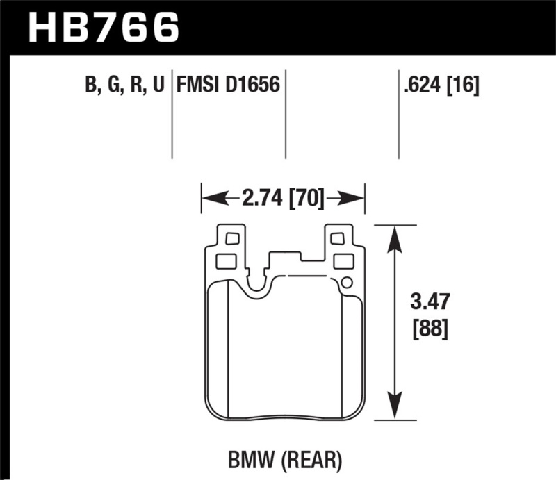 Picture of Hawk Performance HAWK ER-1 Brake Pad Sets - HB766D.624