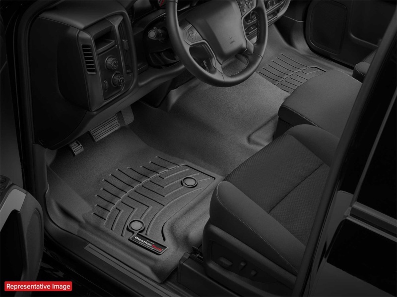 Picture of WeatherTech WT FloorLiner-Front-Blk Floor Mats - 4416861