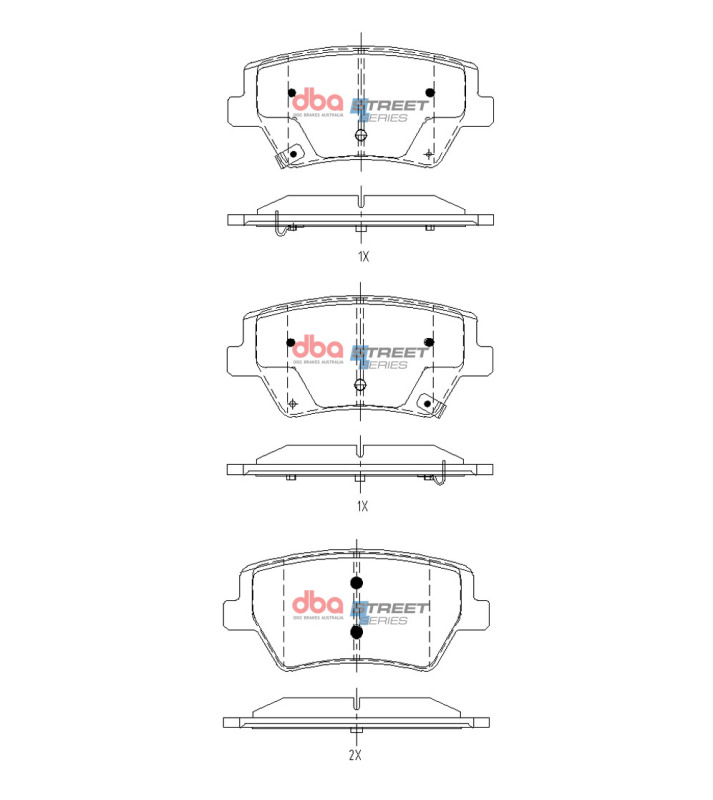 Picture of DBA Street Series Brake Pads - DB15142SS