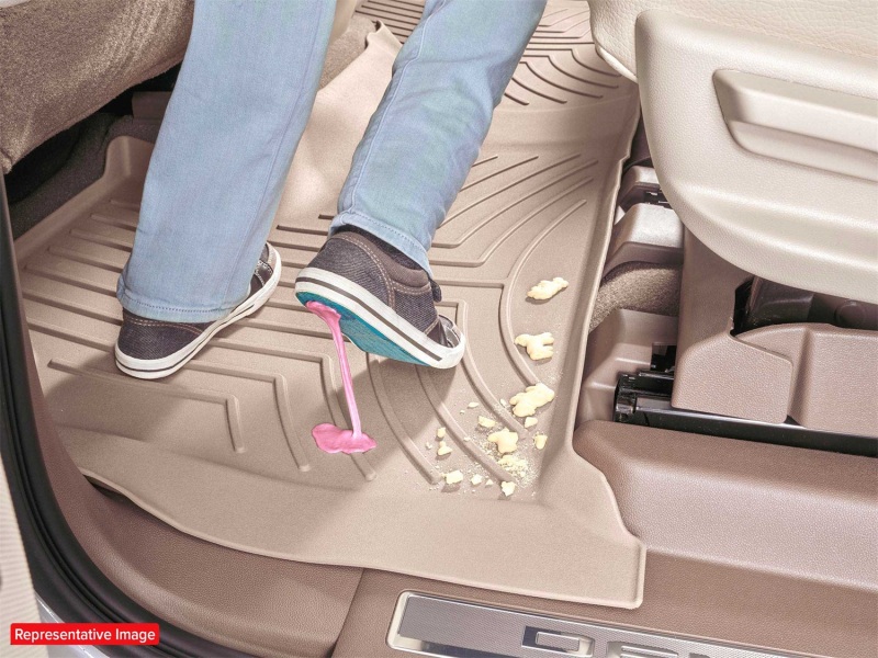 Picture of WeatherTech WT 3D FloorMat-Rear-Tan Floor Mats - 453245IM