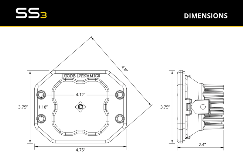 Picture of Diode Dynamics DIO LED Light Pods Light Bars & Cubes - DD6936P