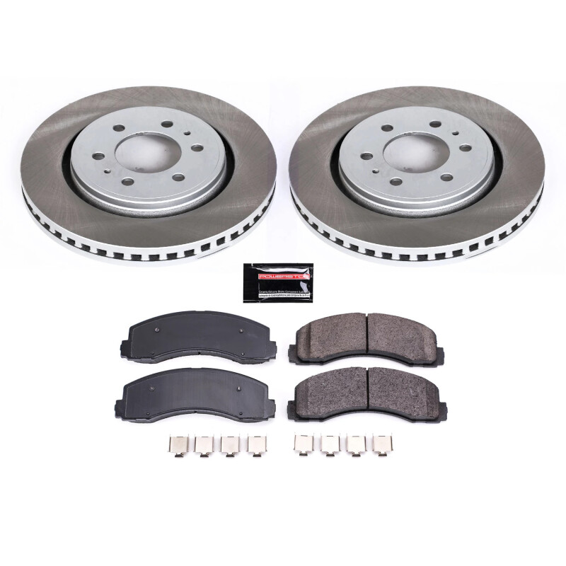 Picture of Power Stop 10-21 Lincoln Navigator Front Semi-Coated Rotor Kit