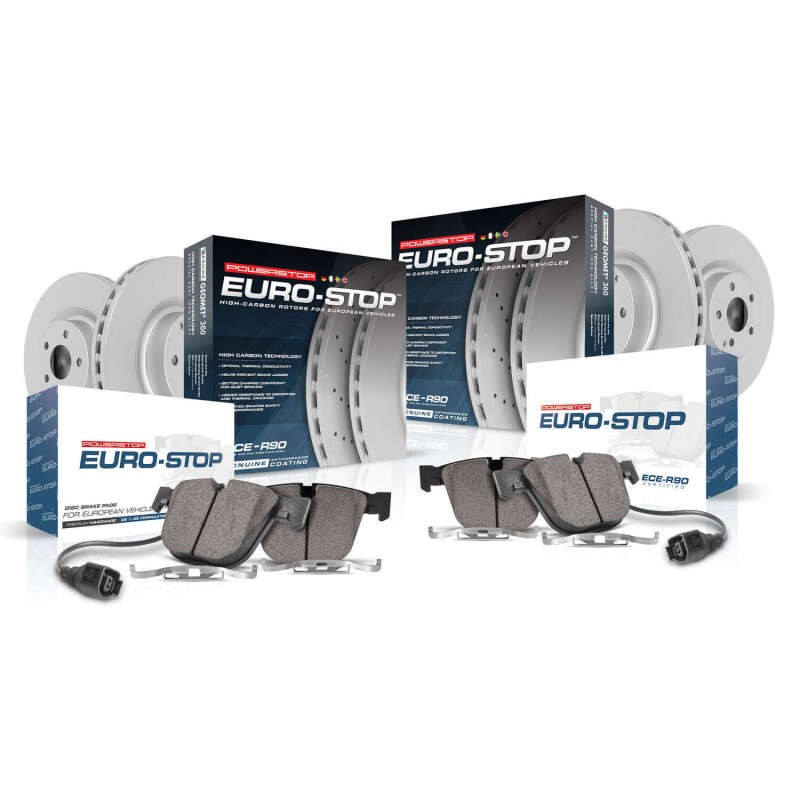 Picture of Power Stop 17-18 Volkswagen Golf Front & Rear Euro-Stop Brake Kit