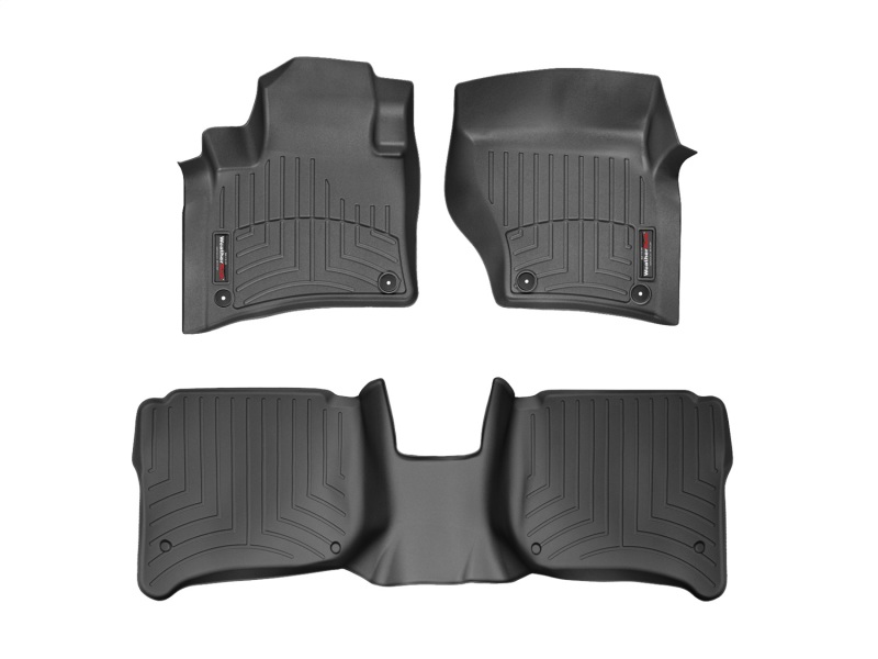 Picture of WeatherTech 11+ Porsche Cayenne Front and Rear FloorLiners - Black