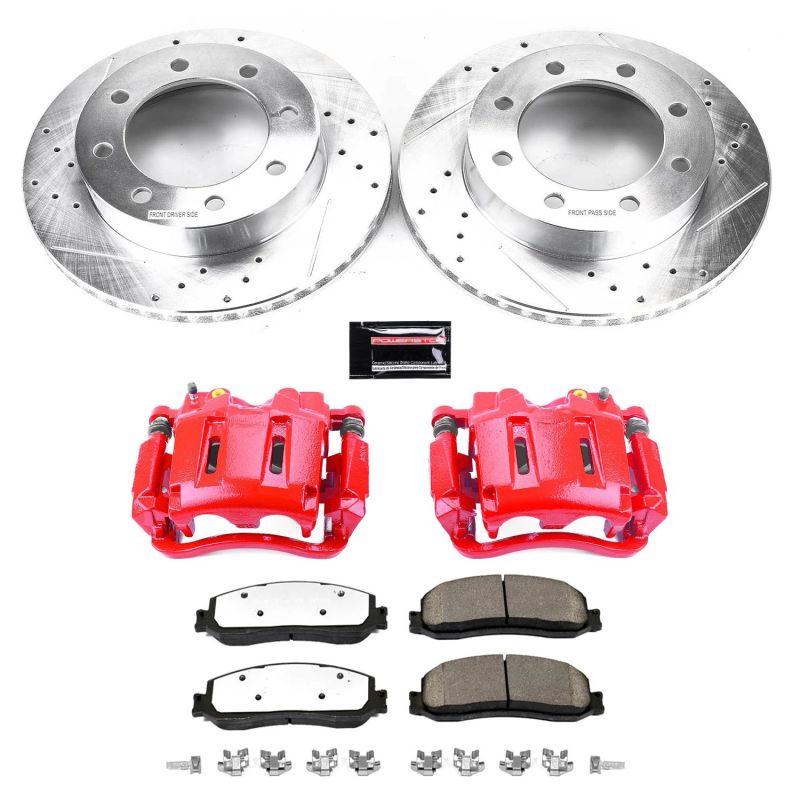 Picture of Power Stop 2012 Ford F-350 Super Duty Front Z36 Truck & Tow Brake Kit w/Calipers
