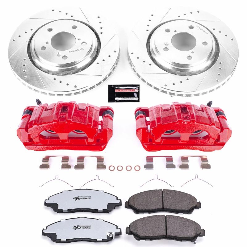 Picture of Power Stop 17-20 Honda Ridgeline Front Z36 Truck & Tow Kit w/Cals
