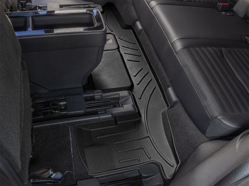 Picture of WeatherTech 22-24 Infiniti QX60 / 22-24 Nissan Pathfinder (Captains Chairs) Rear FloorLiner HP - Blk