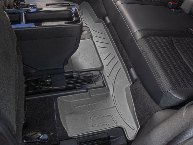 Picture of WeatherTech 22-24 Infiniti QX60 / 22-24 Nissan Pathfinder (Captain Chairs) Rear FloorLiner HP - Grey