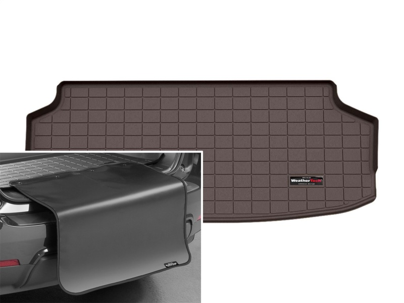Picture of WeatherTech 2024 Kia EV9 Cargo Liner w/Bumper Protector - Cocoa