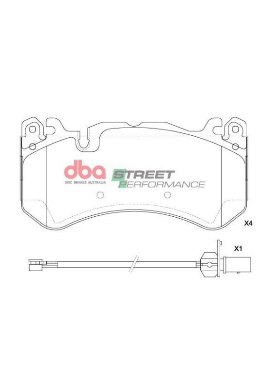 Picture of DBA 15-18 Audi RS6 Quattro SP Performance Front Brake Pads