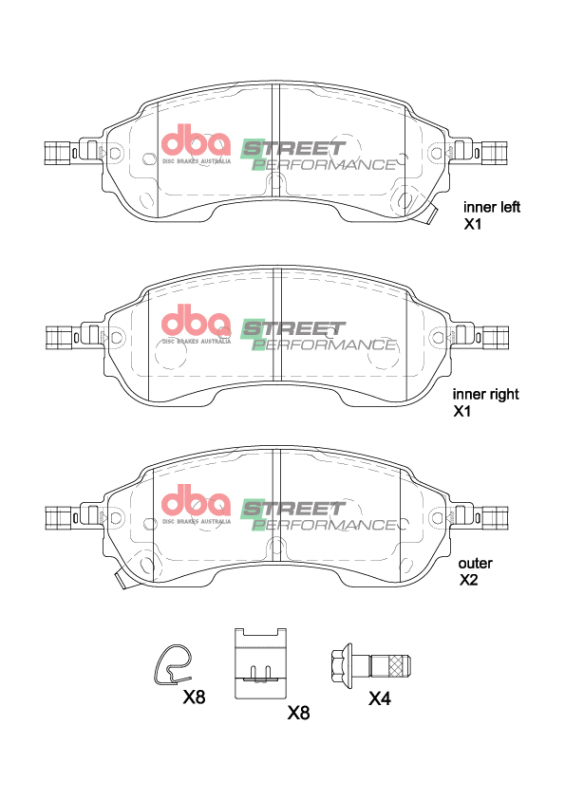 Picture of DBA 2022+ Ford Ranger Raptor 3.0TT SP Performance Rear Brake Pads