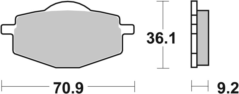 Picture of Brembo 96-96 Yamaha TY Z (Scottish) 250cc Sinter Brake Pad - Front
