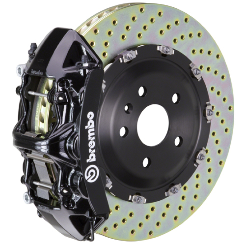 Picture of Brembo 25+ BMW X3 30 xDrive (G45) Front GT BBK 6 Piston Cast 380x34 2pc Rotor Drilled - Black