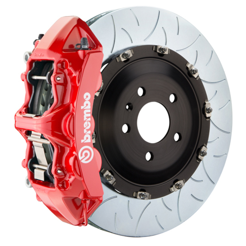 Picture of Brembo 25+ BMW X3 30 xDrive (G45) Front GT BBK 6 Piston Cast 380x34 2pc Rotor Slotted Type-3 - Red
