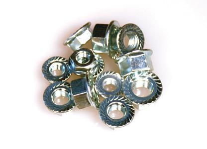 Picture of ARP 1/4-28 SS Flanged Hex Nut Kit - 10 Pack
