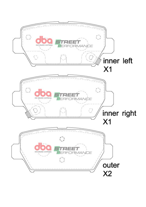 Picture of DBA 2018+ Mitsubishi Eclipse Cross SP Performance Rear Brake Pads