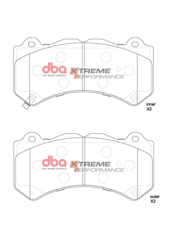Picture of DBA 18-22 Jeep Grand Cherokee Trackhawk XP Performance Front Brake Pads