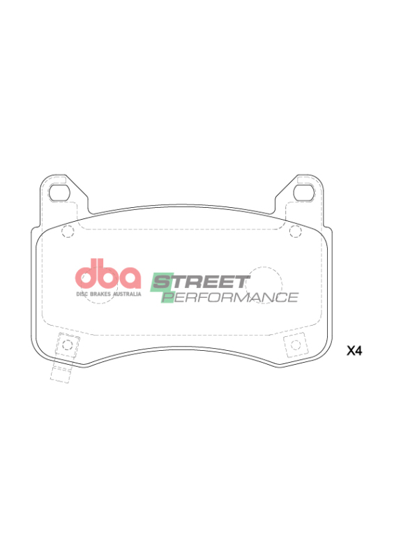 Picture of DBA 22-23 Tesla 3 (355mm Front Rotor) SP Performance Front Brake Pads