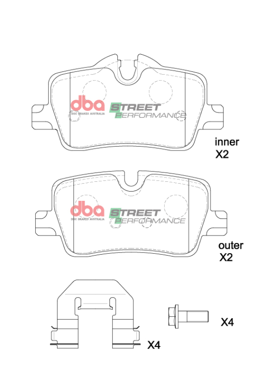 Picture of DBA 2021+ BMW 420i SP Performance Rear Brake Pads