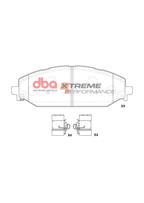 Picture of DBA 2022 Jeep Wagoneer XP Performance Front Brake Pads