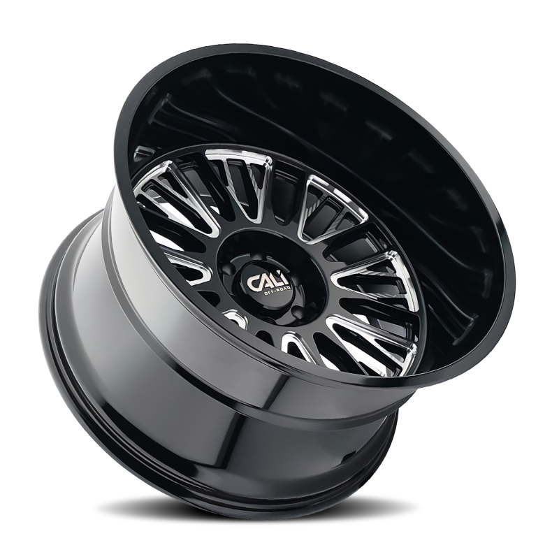 Picture of Cali Off-Road 9116 Vertex 26x14 / 8x165.1 BP / -76mm Offset / 125.2mm Hub Gloss Black Milled Wheel